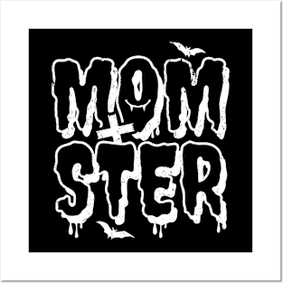 Momster Halloween Costume Mom Mama Women Posters and Art